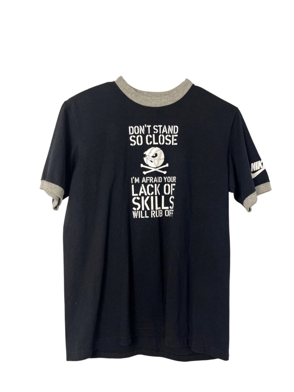 Nike Girls L 14-16 Volleyball Graphic Tee Don't Stand So Close Cotton Used Y2K